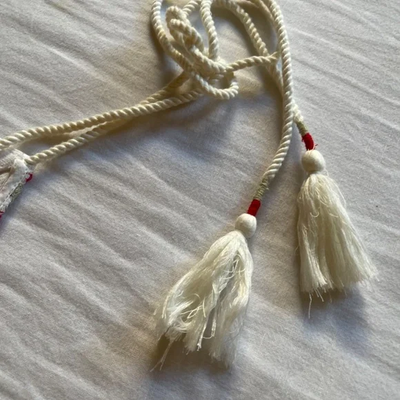 Free People White and Red Embroidered Top - Picture 4 of 8